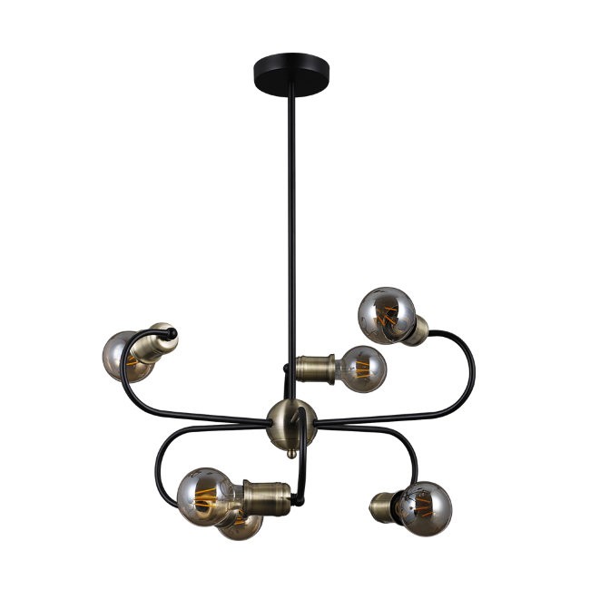 Потолочная люстра Seven Fires Viano SF4014/6C-BK-AB