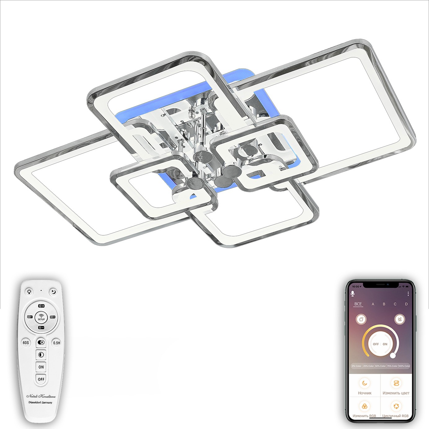 Потолочная люстра Natali Kovaltseva HIGH-TECH LED LAMPS HIGH-TECH LED LAMPS 82017