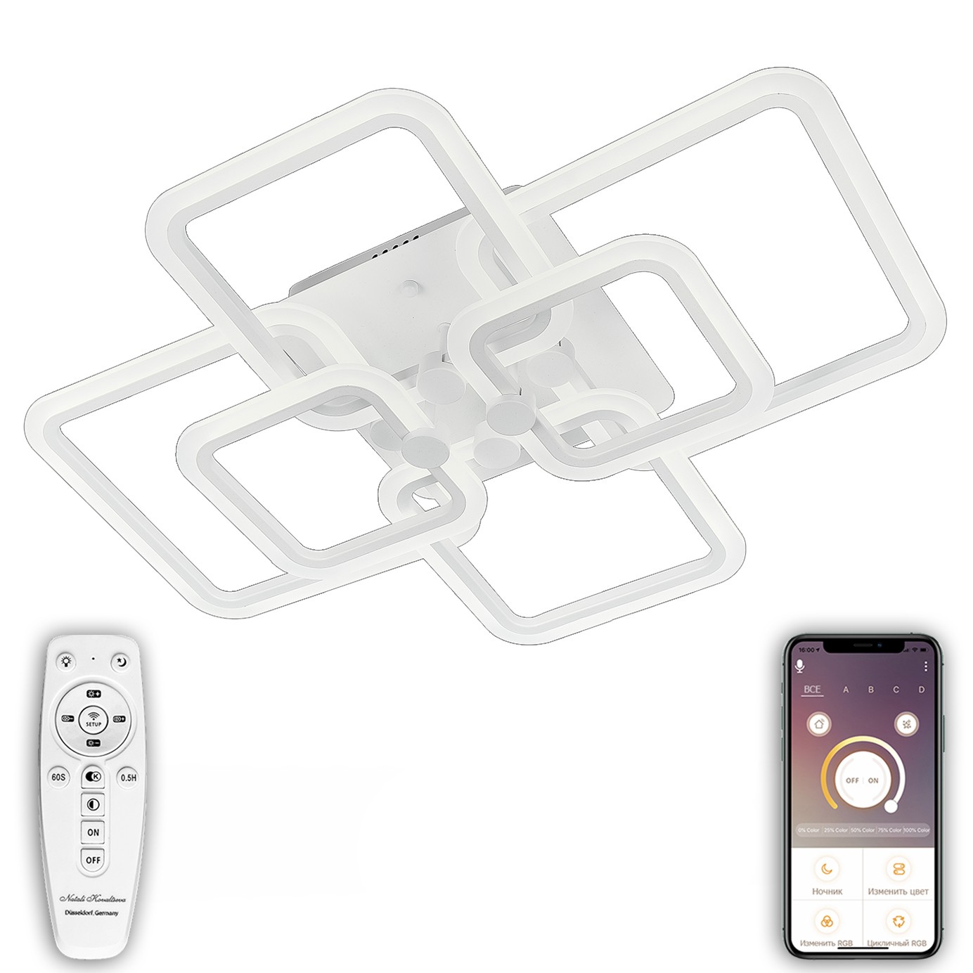 Потолочная люстра Natali Kovaltseva HIGH-TECH LED LAMPS HIGH-TECH LED LAMPS 82018