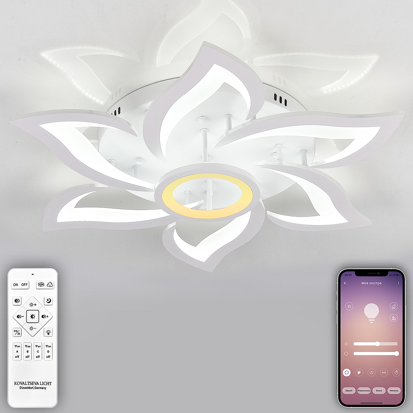 Потолочная люстра Natali Kovaltseva LED HIGH-TECH LED LAMPS 82020