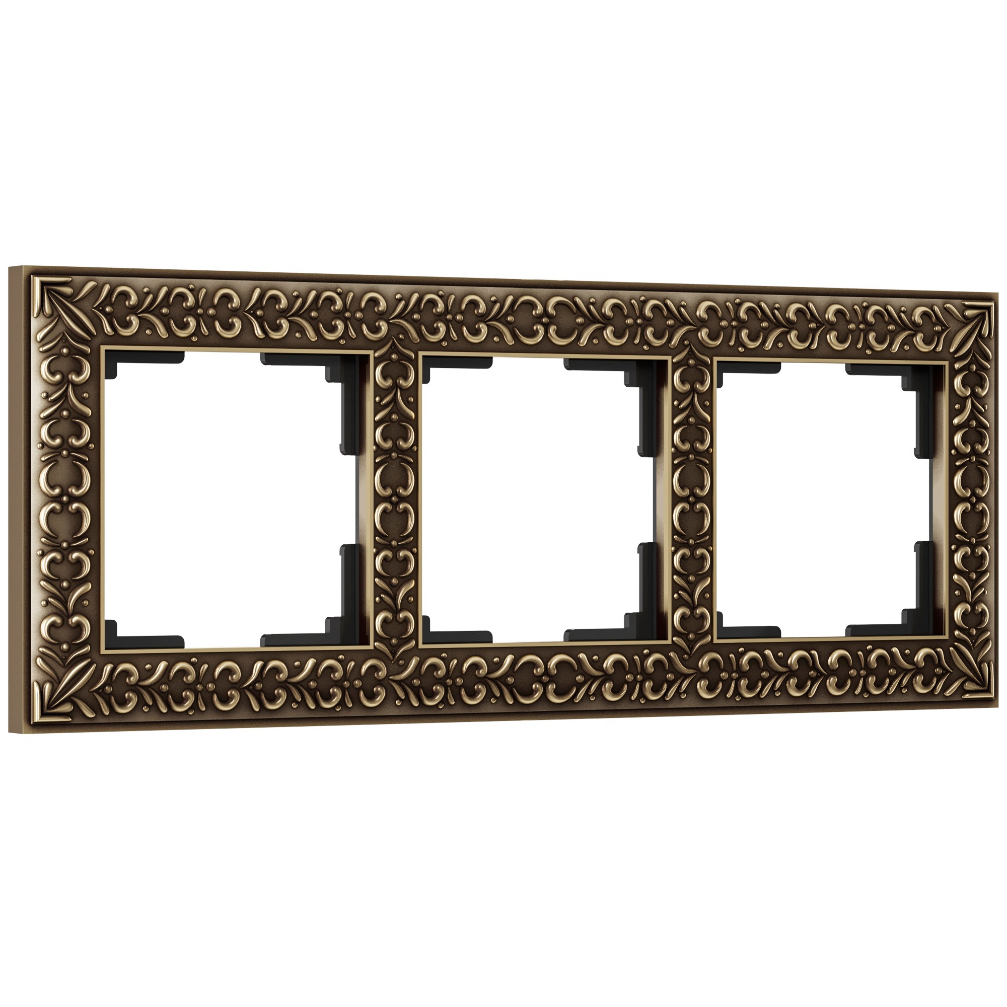 Рамка Werkel W0031512/ Рамка на 3 поста Antik (бронза)