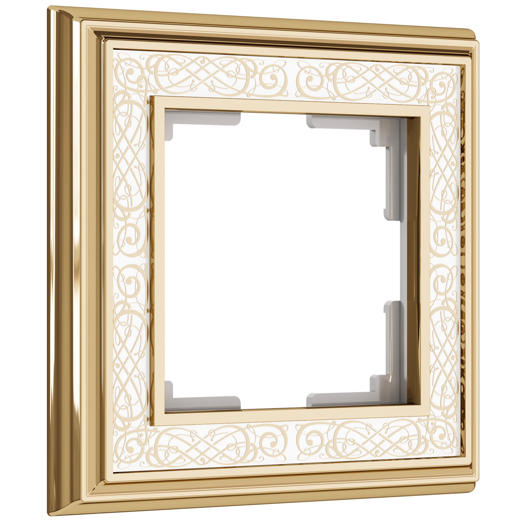 Рамка Werkel W0011429/ Рамка на 1 пост Palacio Gracia (золото/белый)