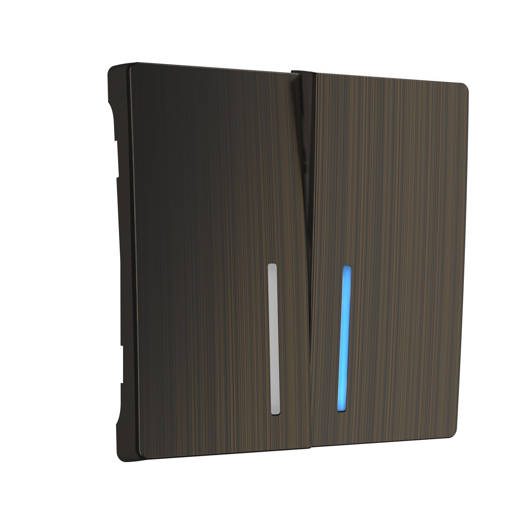 Накладка на механизм Werkel W1129112/ Набор клавиш для выключателя двухклавишного с подсветкой (бронзовый)