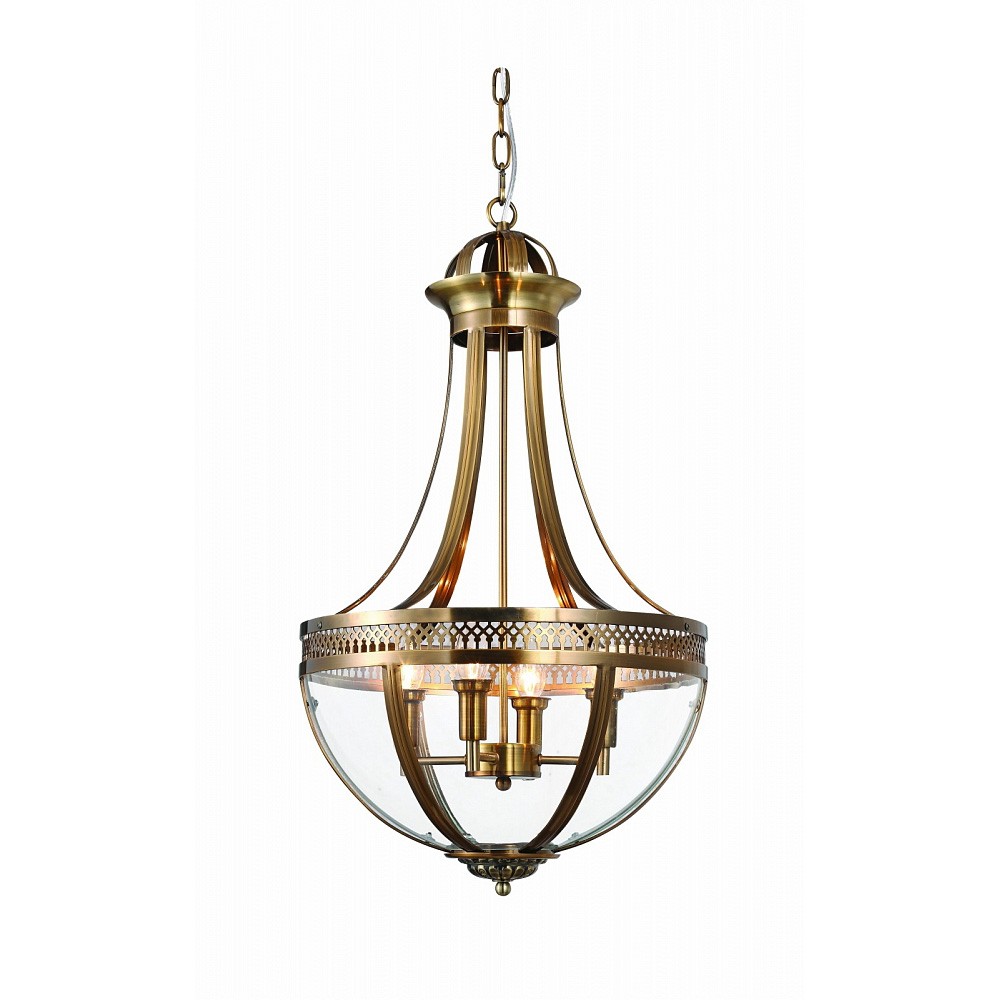 Подвесная люстра Delight Collection Capitol KM0287P-6 antique brass