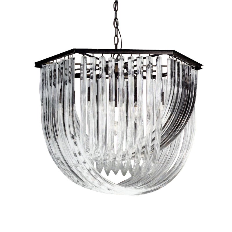 Подвесная люстра Delight Collection Murano Glass KR0116P-7L black