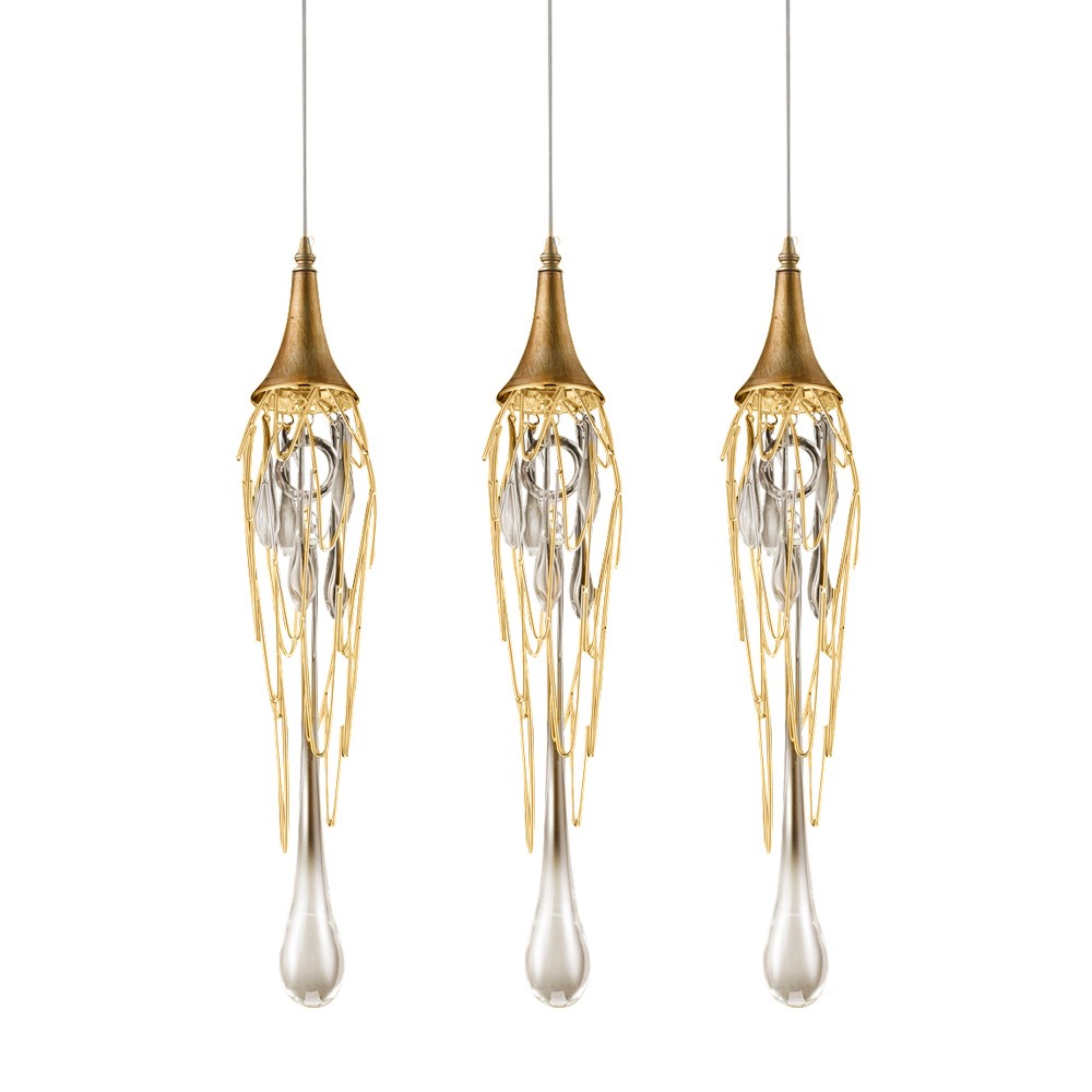 Светильник подвесной Delight Collection Goddess Tears P68009L-3 gold