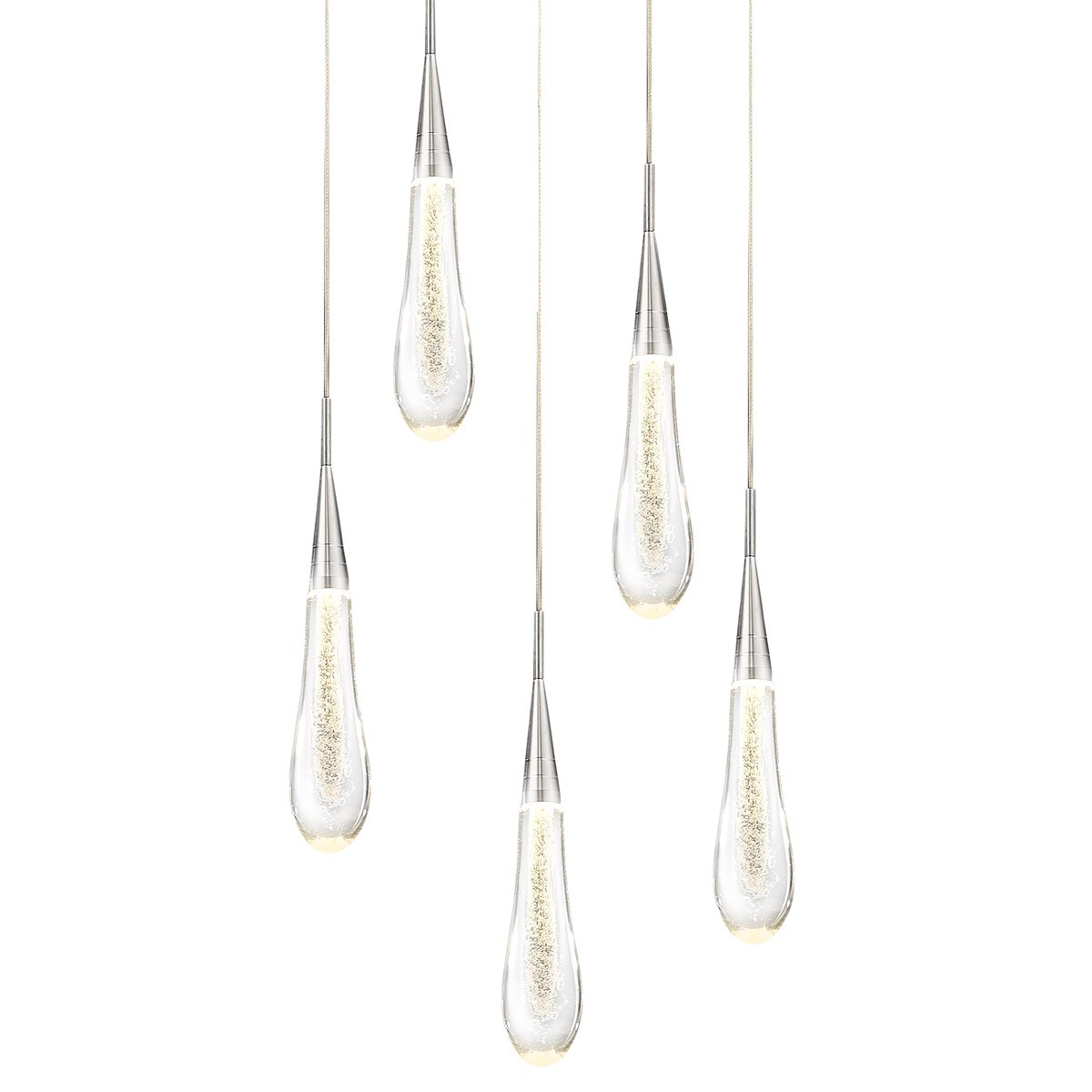 Светильник подвесной Delight Collection Pour P98036-5 silver