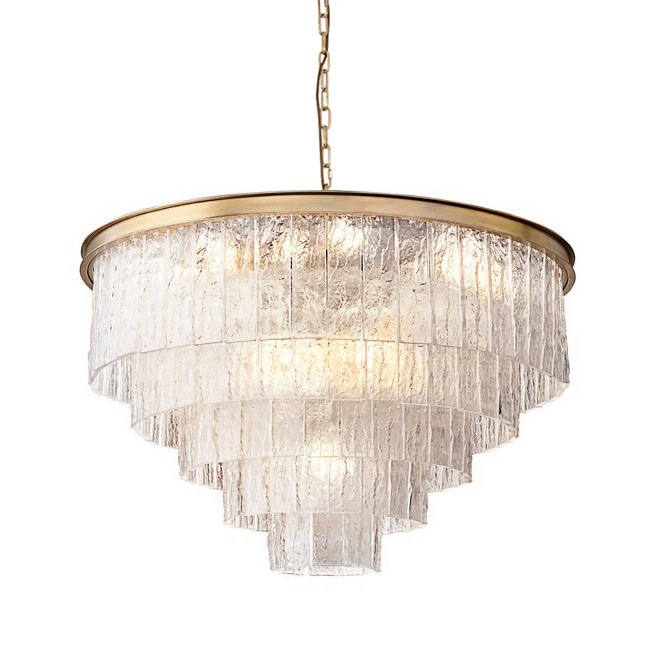 Люстра на штанге Delight Collection Glace KG0998P-10R brass