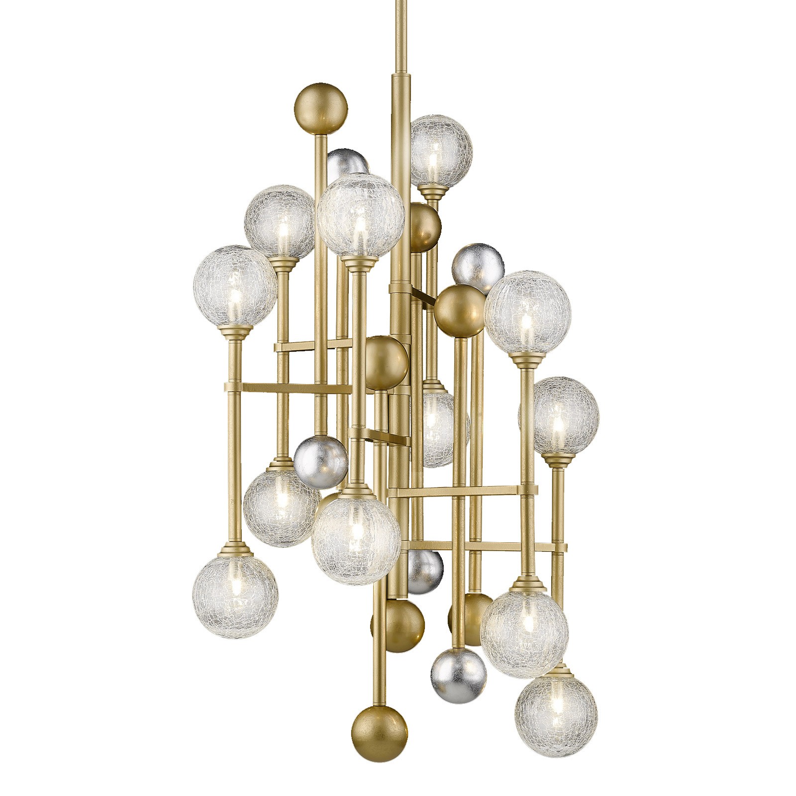 Люстра на штанге Delight Collection Fluxus P68084-12 gold