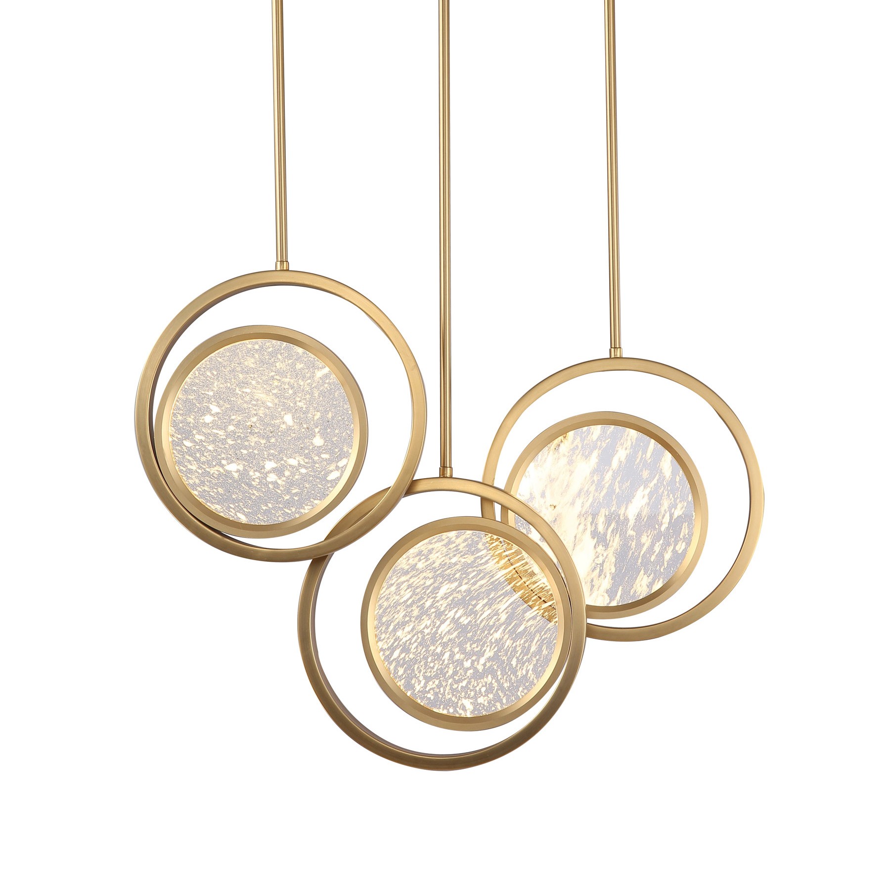 Светильник подвесной Delight Collection Moon Light MD8700-3A brushed gold