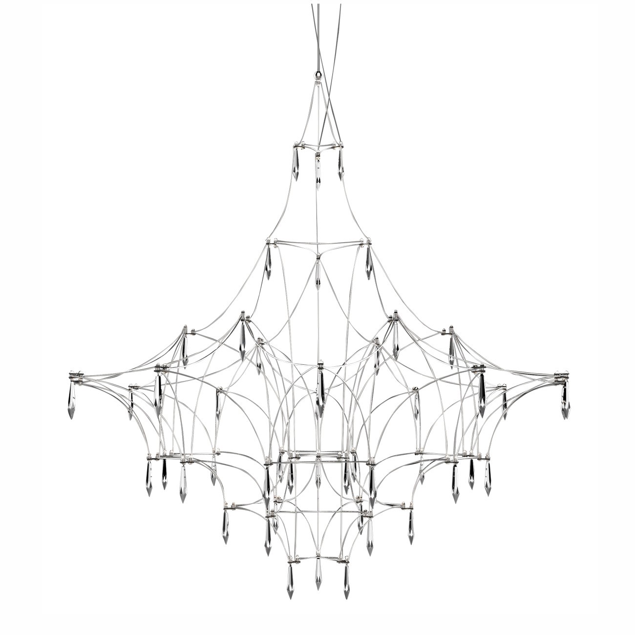 Подвесная люстра Delight Collection Lucciola MD18001068-1E chrome