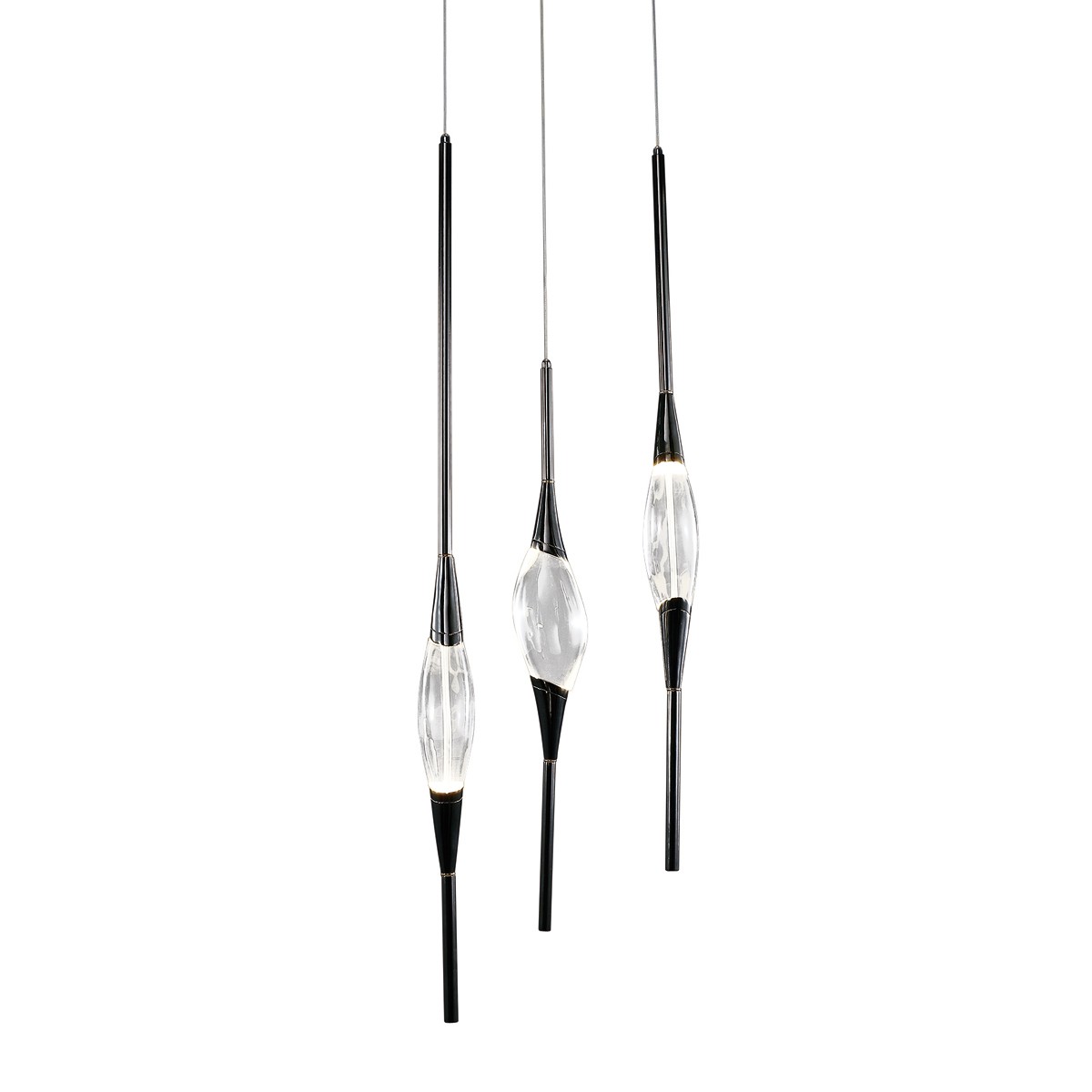 Светильник подвесной Delight Collection Pezzo OM82112-3 pearl black