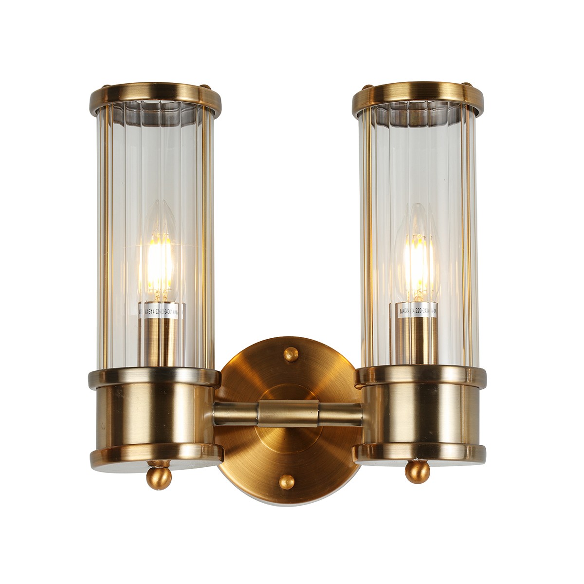 Настенное бра Delight Collection Claridges KM0768W-2C brass