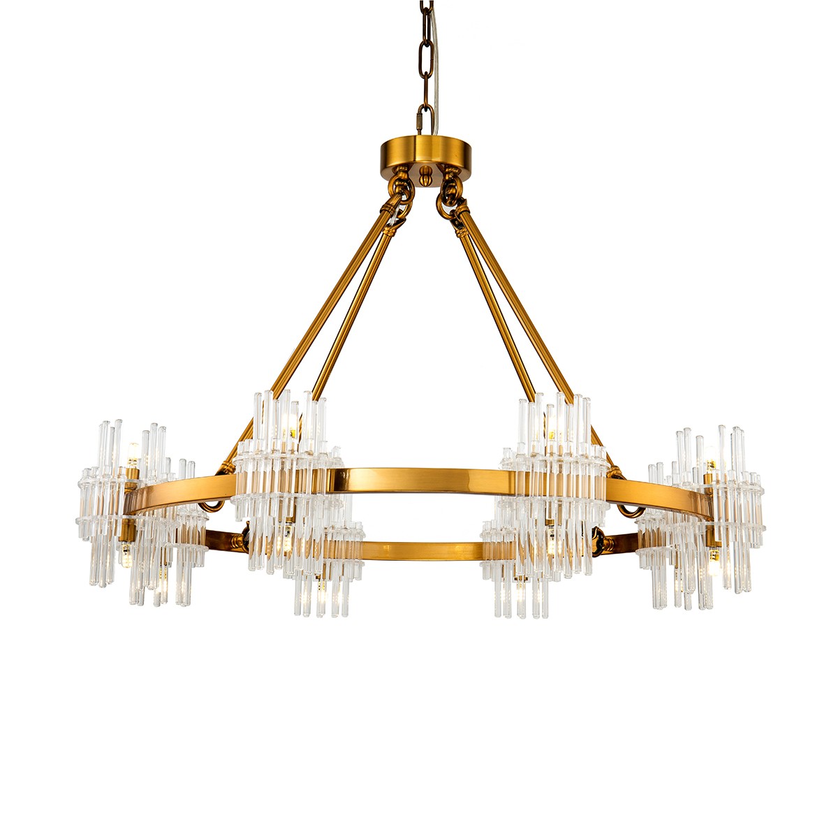 Подвесная люстра Delight Collection KR1209 KR1209P-16 brass