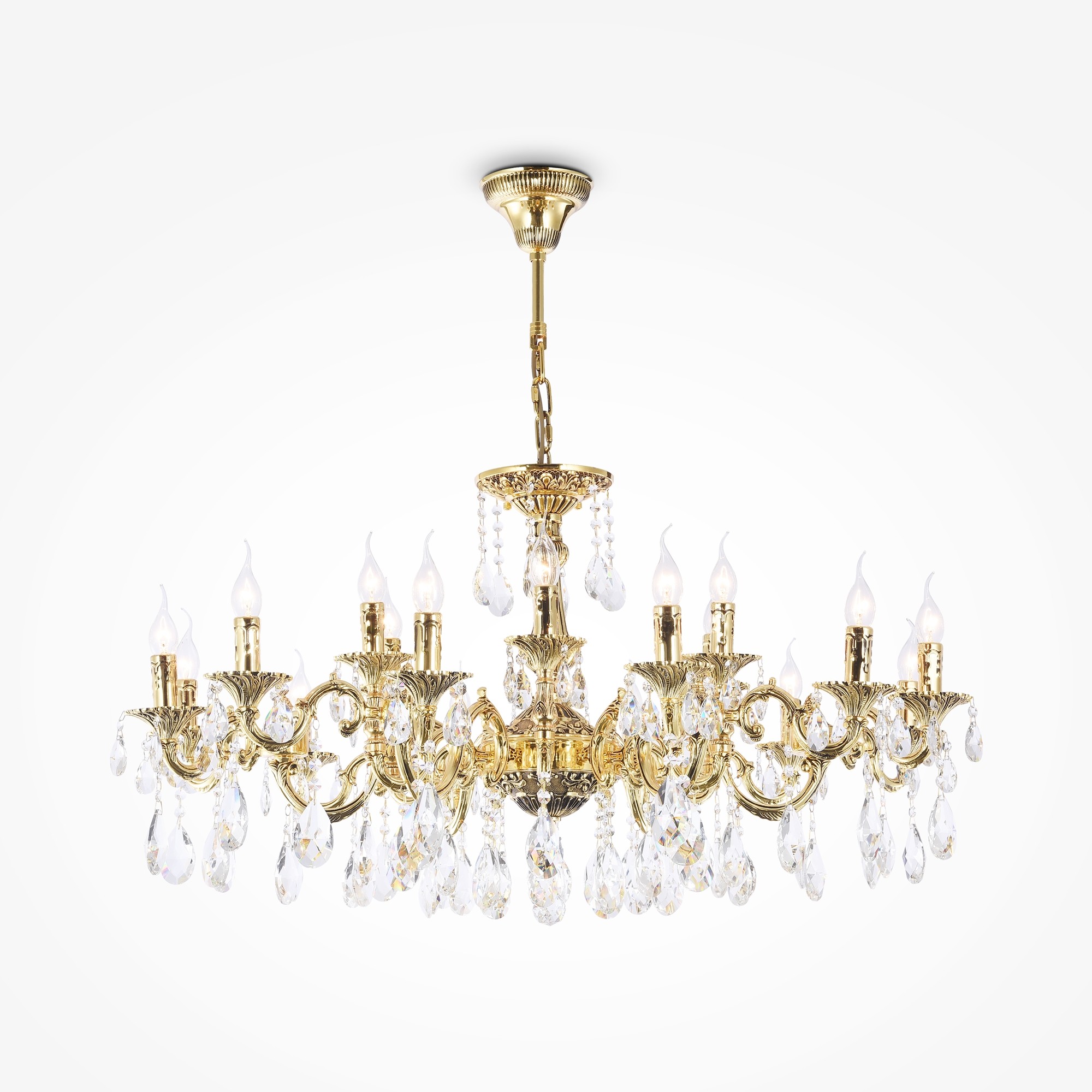 Подвесная хрустальная люстра Monica Maytoni DIA883-PL-18-G