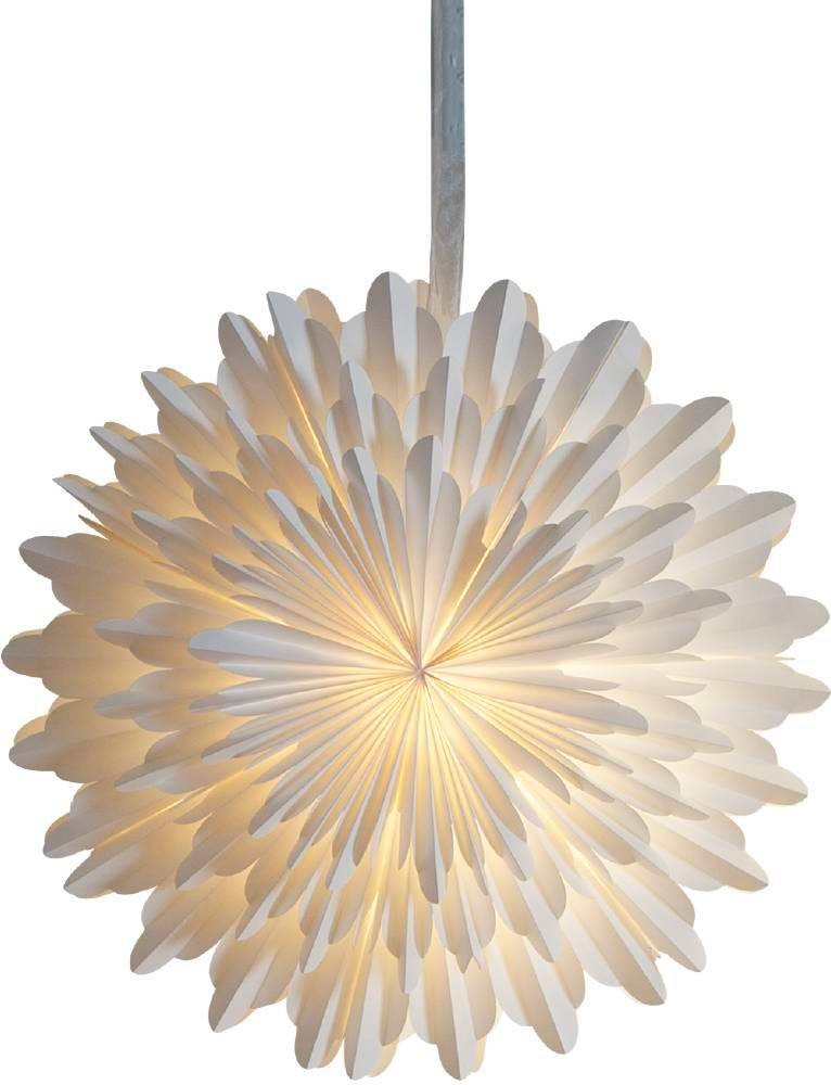 Звезда плотный картон, диаметр 50 см, без провода, Eglo Snow 501-73