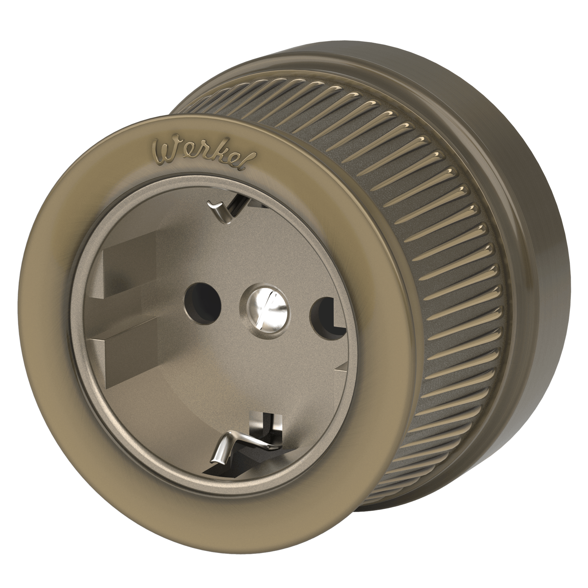 Розетка Werkel W5771012/ Розетка с заземлением (бронзовый) Ретро