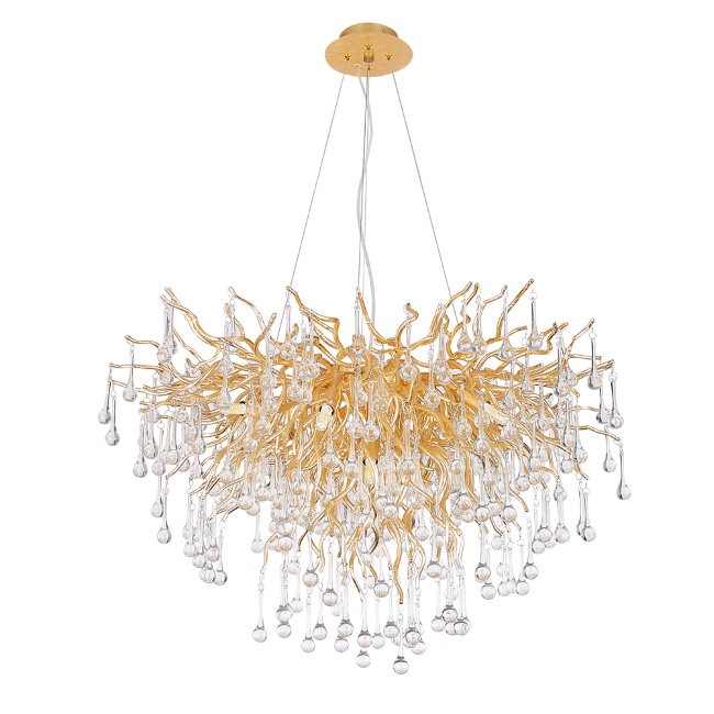 Подвесная люстра Lumien Hall Dzhonet LH3065/10P-GD-CL