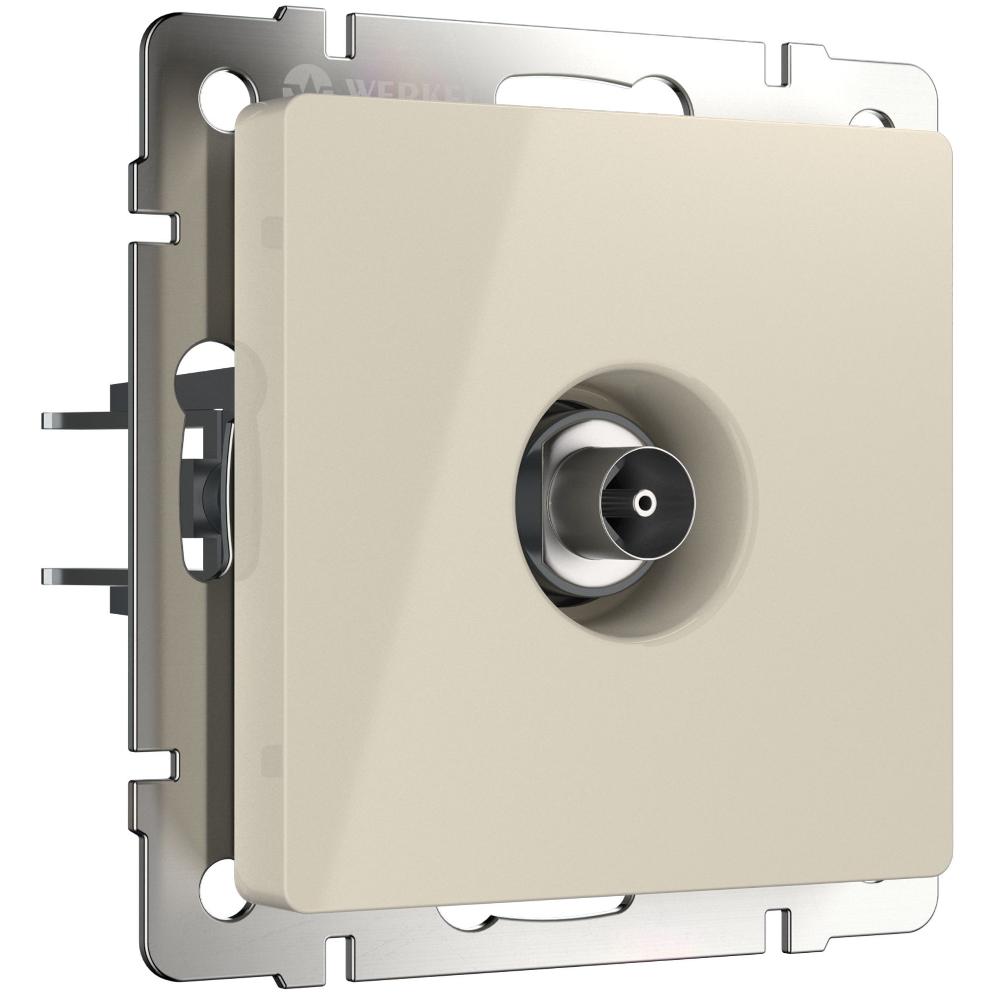 Розетка Werkel W1184003/ ТВ-розетка проходная (слоновая кость)