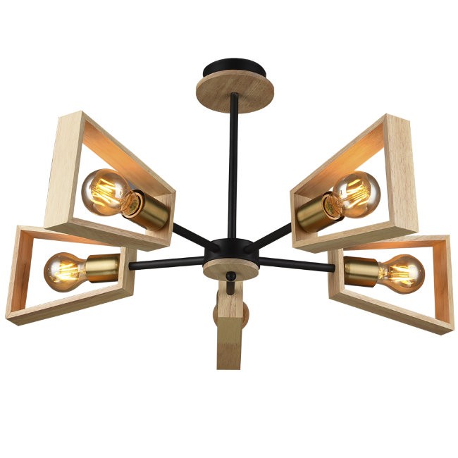 Потолочная люстра Seven Fires Sherlas SF3334/5C-BK-AB-WD