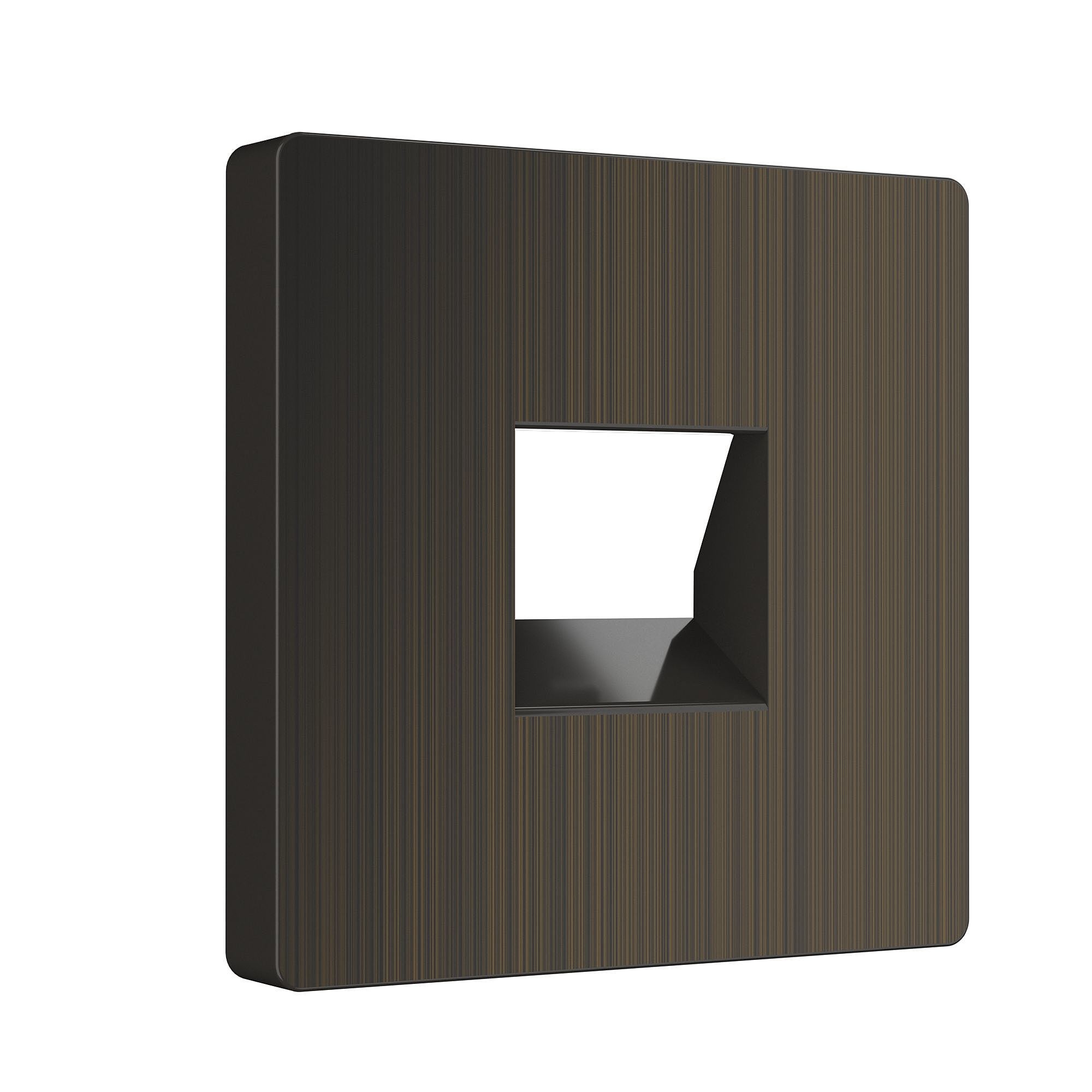 Накладка на механизм Werkel W1191212/ Накладка для розетки Ethernet RJ-45 и телефонной розетки RJ-11 (бронзовый)