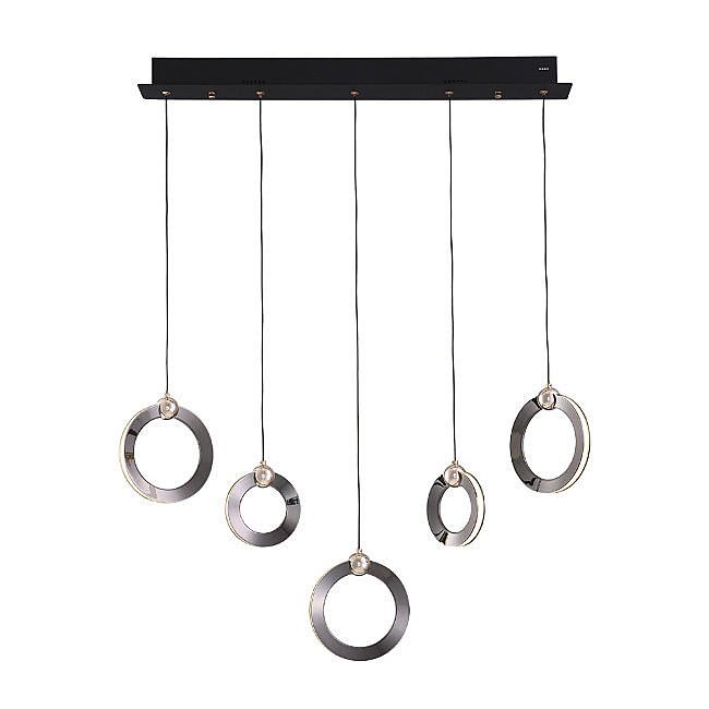 Светильник подвесной Lumien Hall Livin LH8028/5P-BK-PBK-SGD