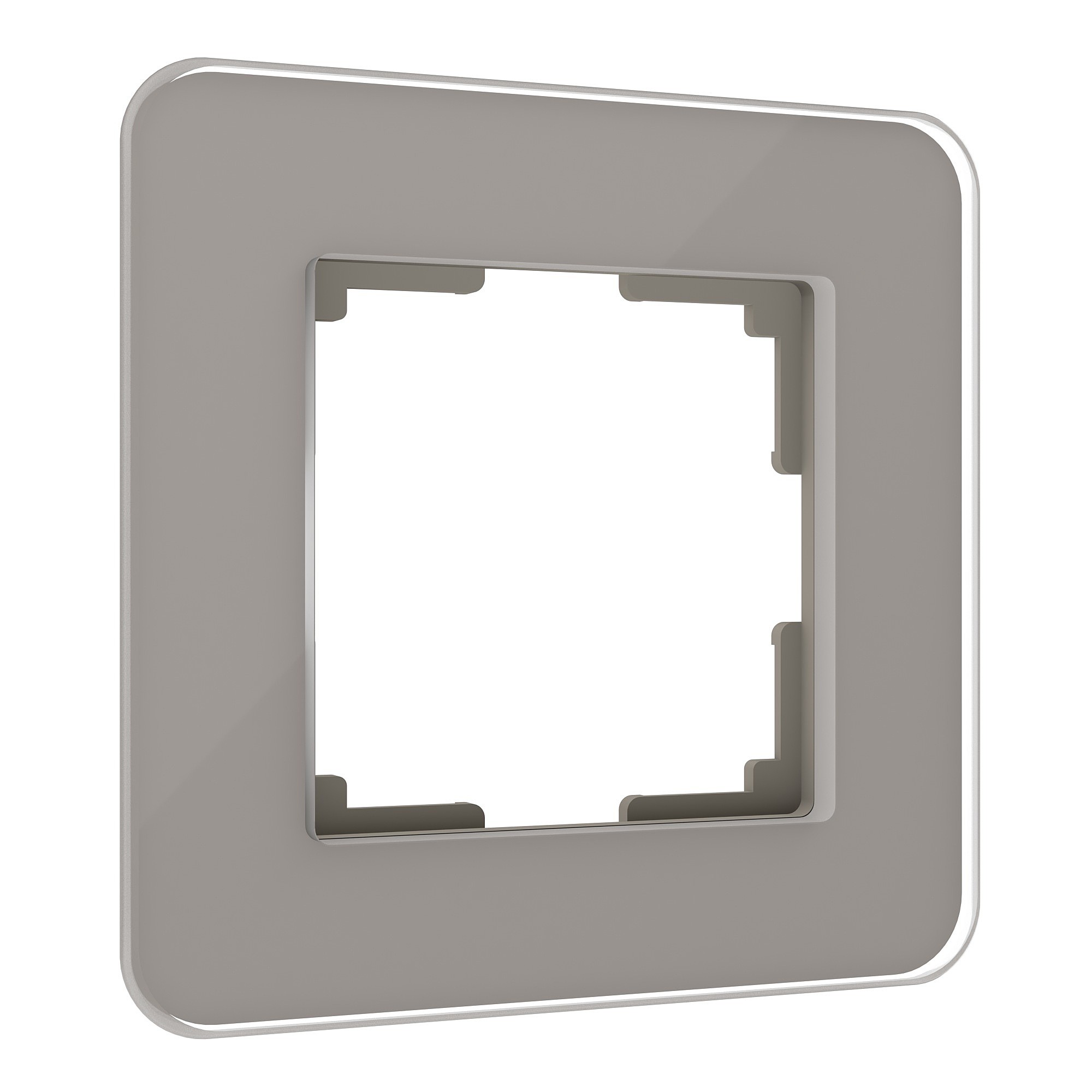 Рамка Werkel Elite дымчатый W0012417/ Рамка на 1 пост Elite (дымчатый, стекло)