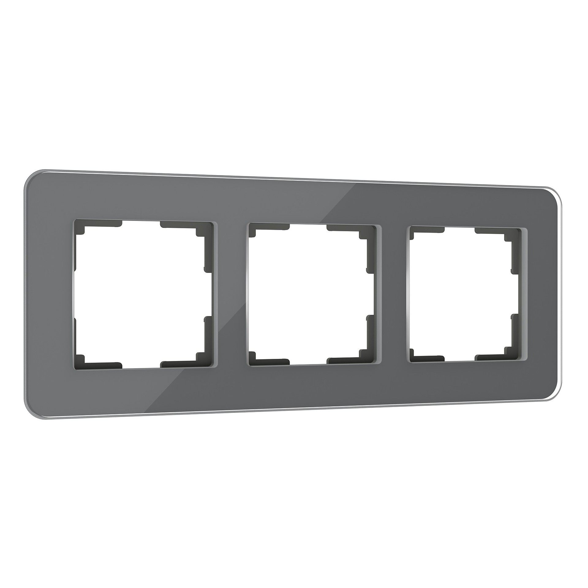 Рамка Werkel Elite графит W0032440/ Рамка на 3 поста Elite (графит, стекло)