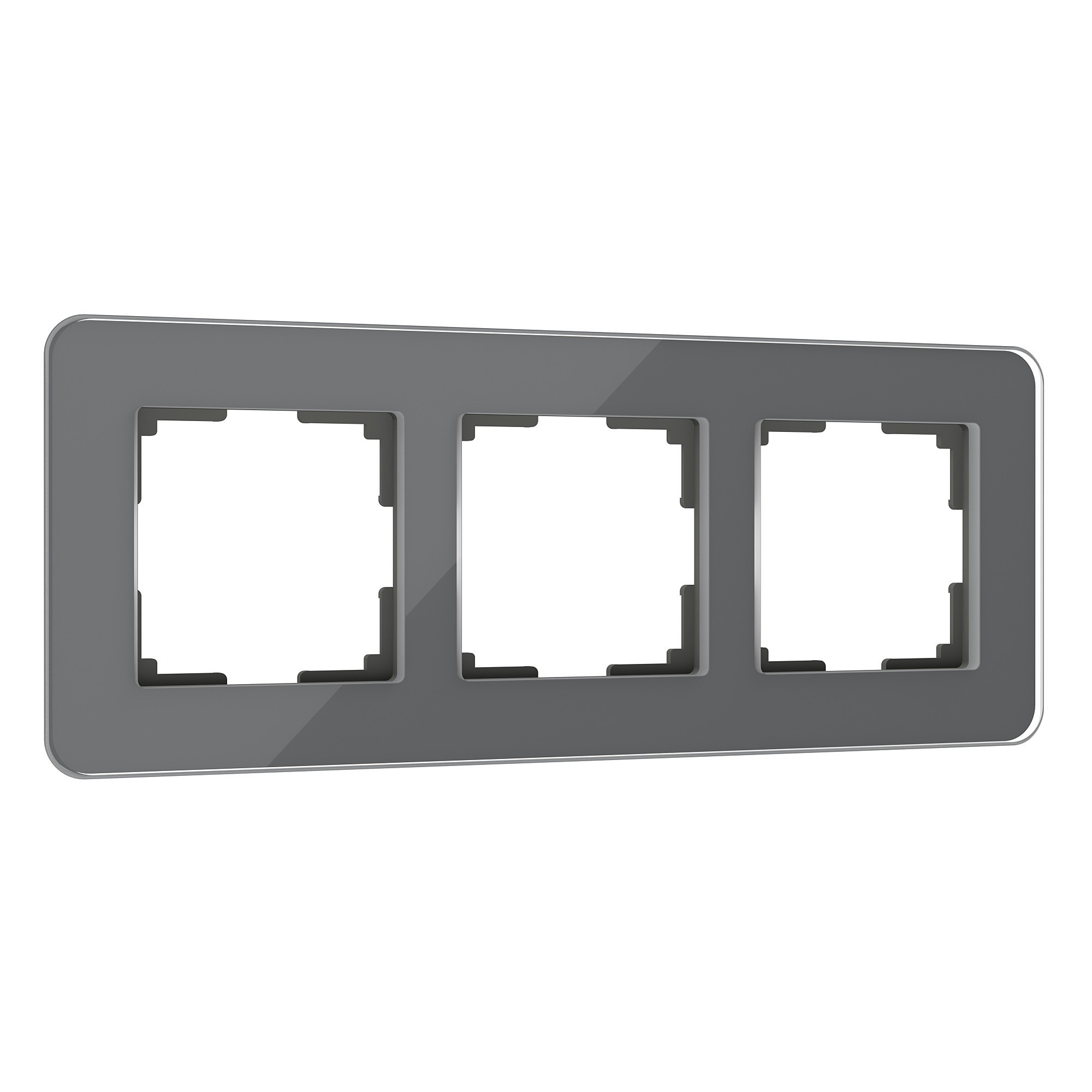 Рамка Werkel Elite графит W0032440/ Рамка на 3 поста Elite (графит, стекло)