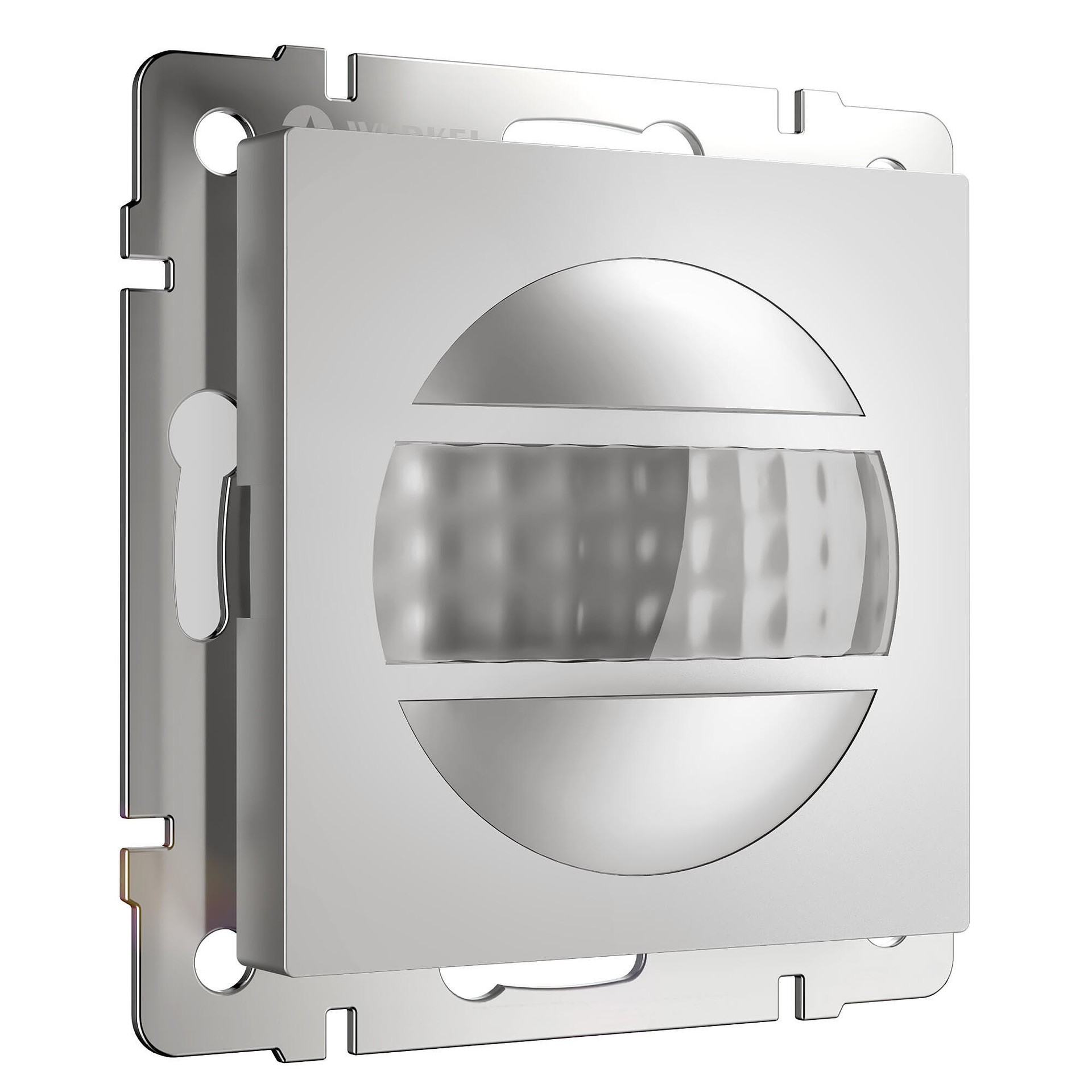 Датчик движения Werkel Встраиваемые механизмы серебряные W1155106/ Датчик движения 500 Вт, двухпроводный (серебряный)