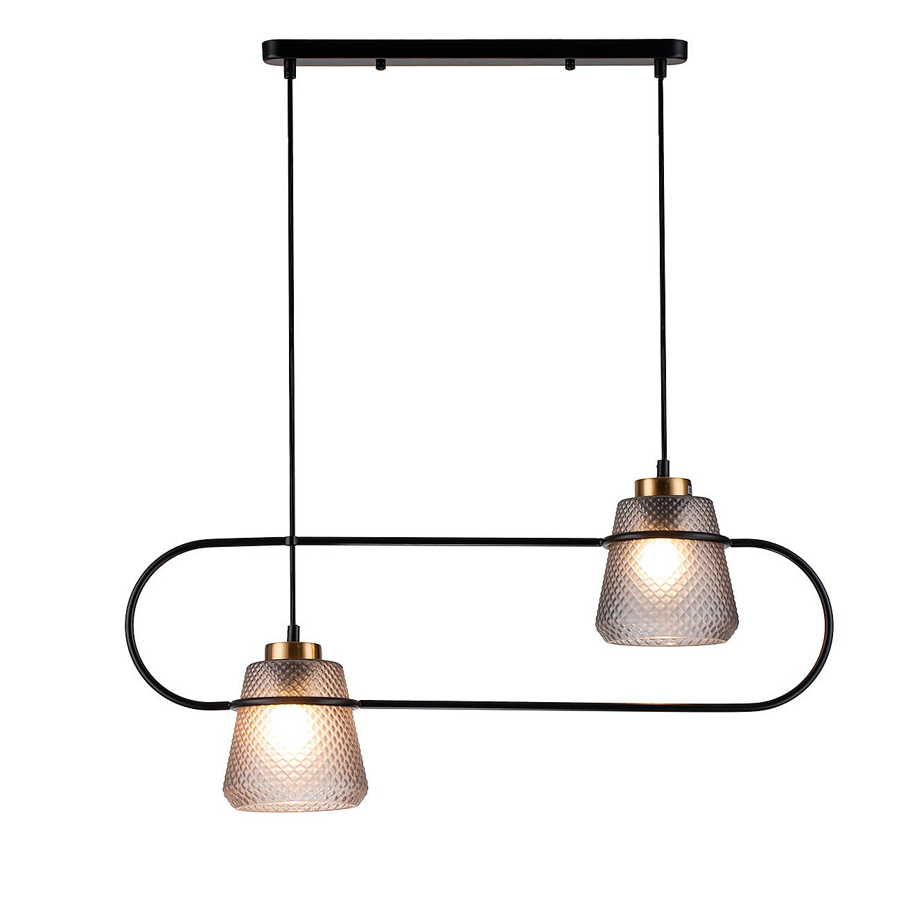 Светильник подвесной Indigo Astratto 11016/2P Black V000157