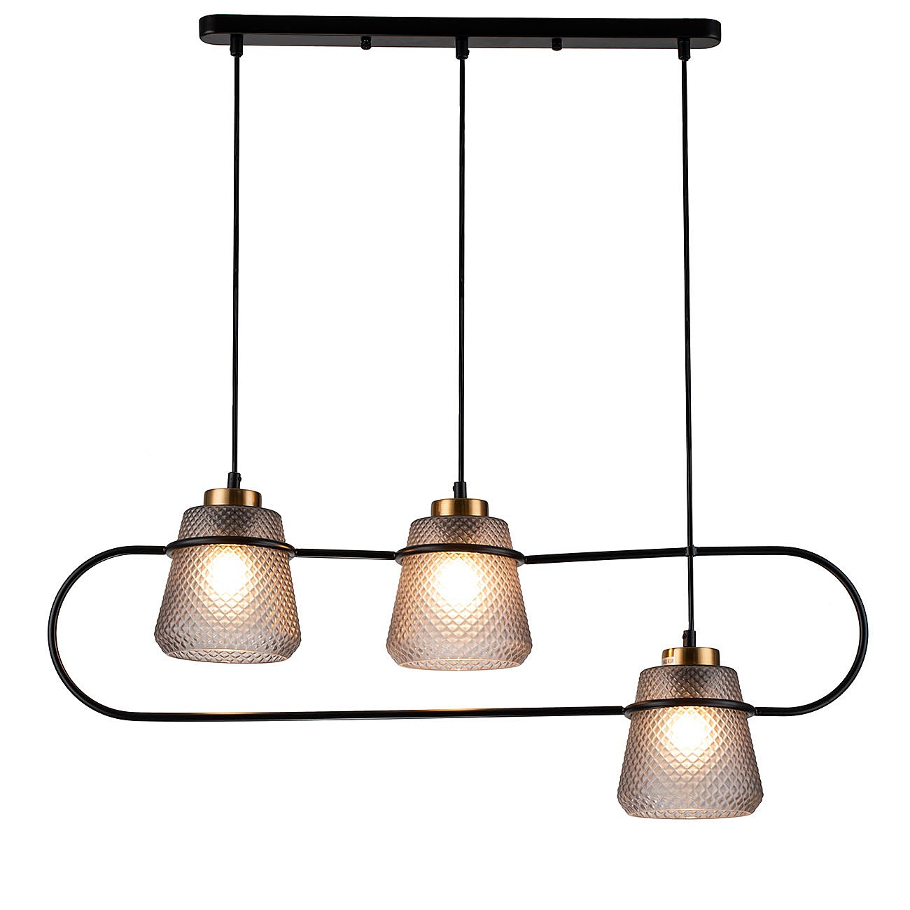 Светильник подвесной Indigo Astratto 11016/3P Black V000158