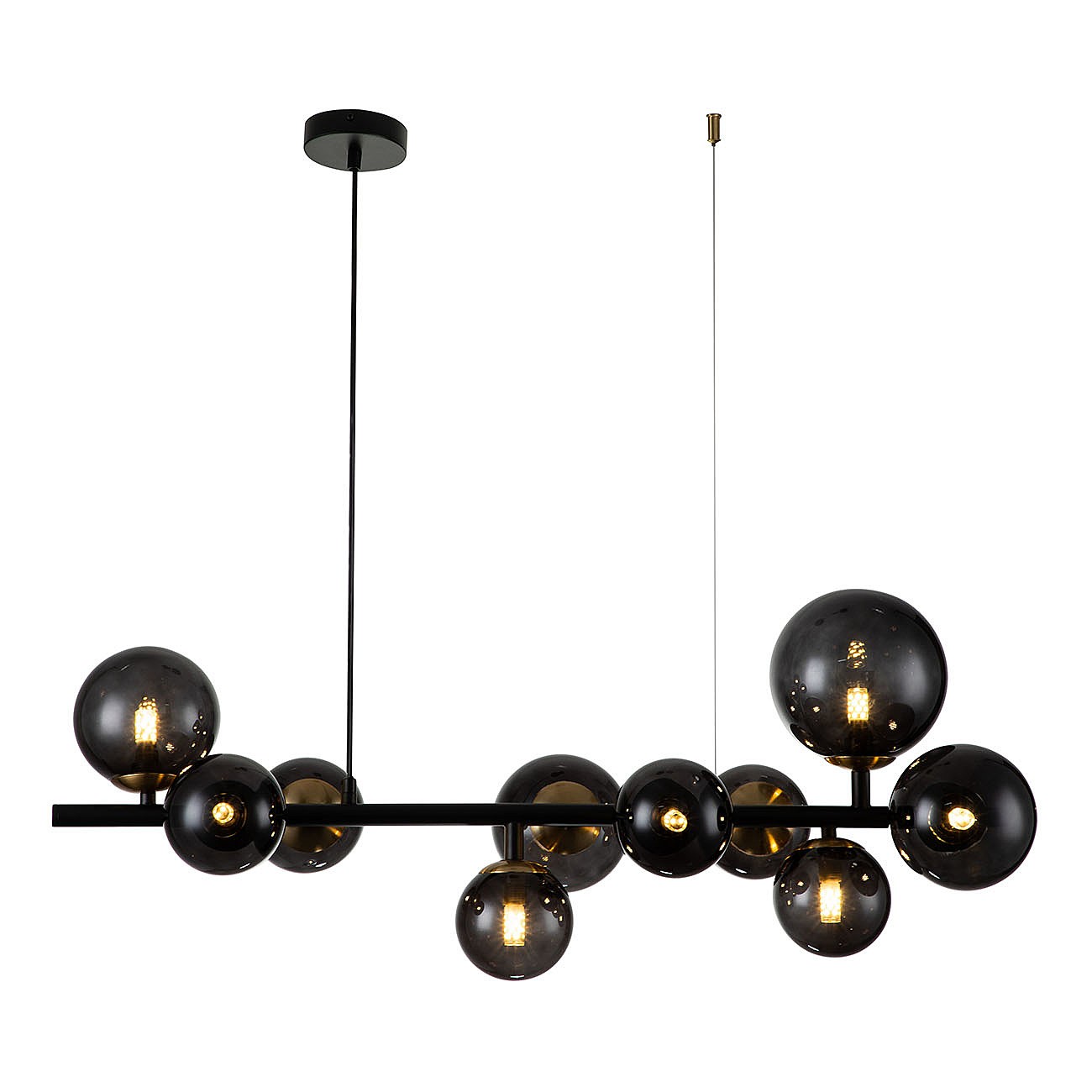 Подвесная люстра Indigo Molecola 11018/10P Black V000196