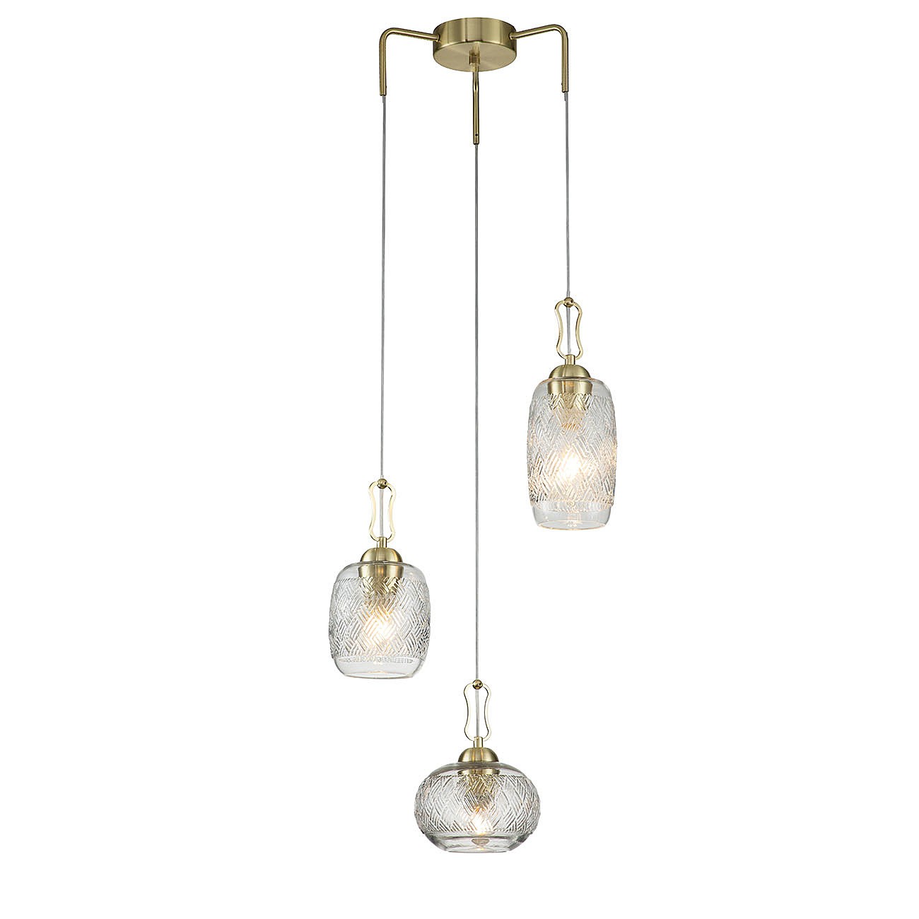 Светильник подвесной Indigo Pizzo 13007/3P Gold V000291