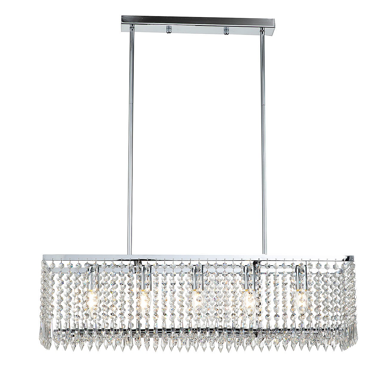Люстра на штанге Indigo Sfarzo 12005/5RL Chrome V000280
