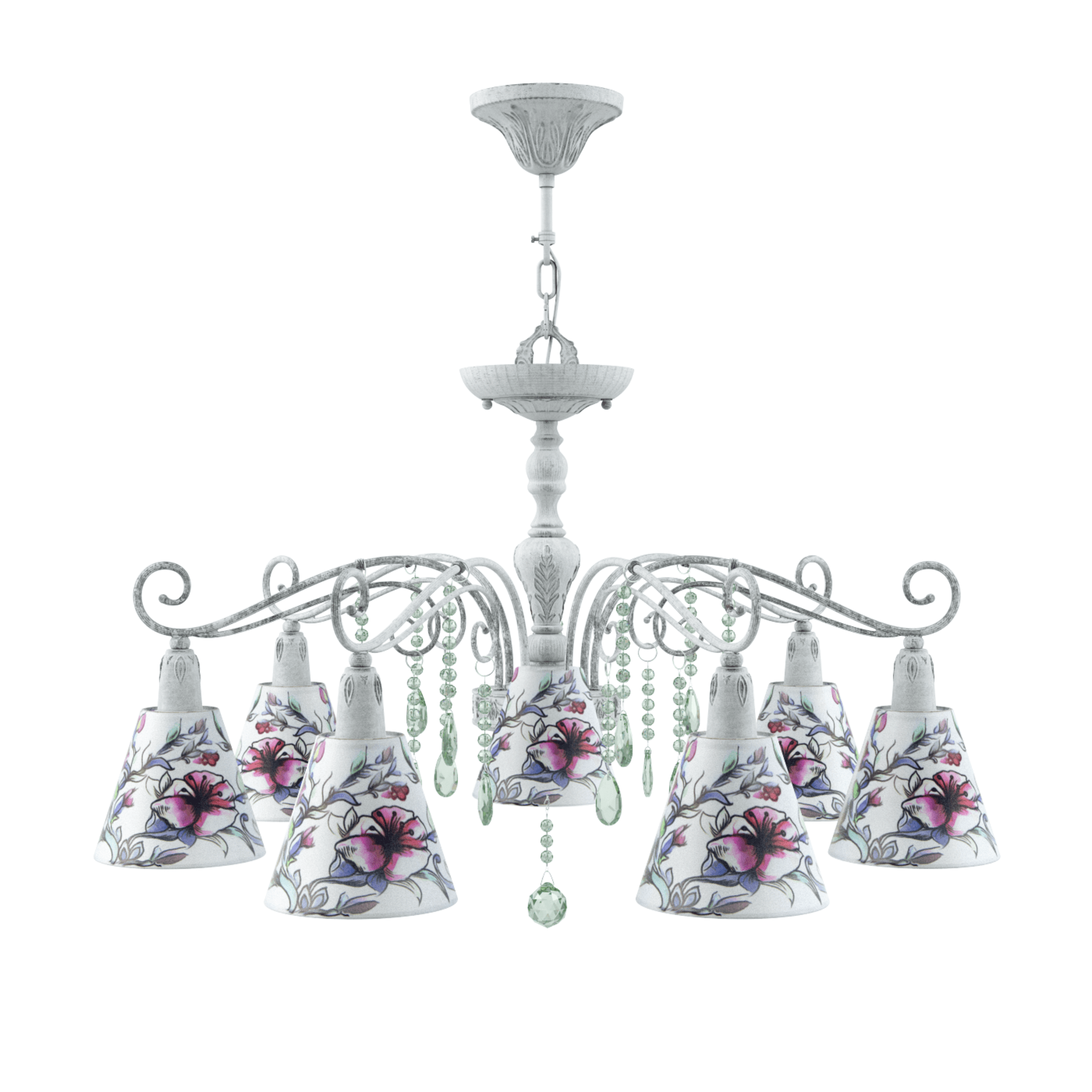 Подвесная люстра Maytoni Provence 18 E4-07-G-LMP-O-13-CRL-E4-07-GR-DN