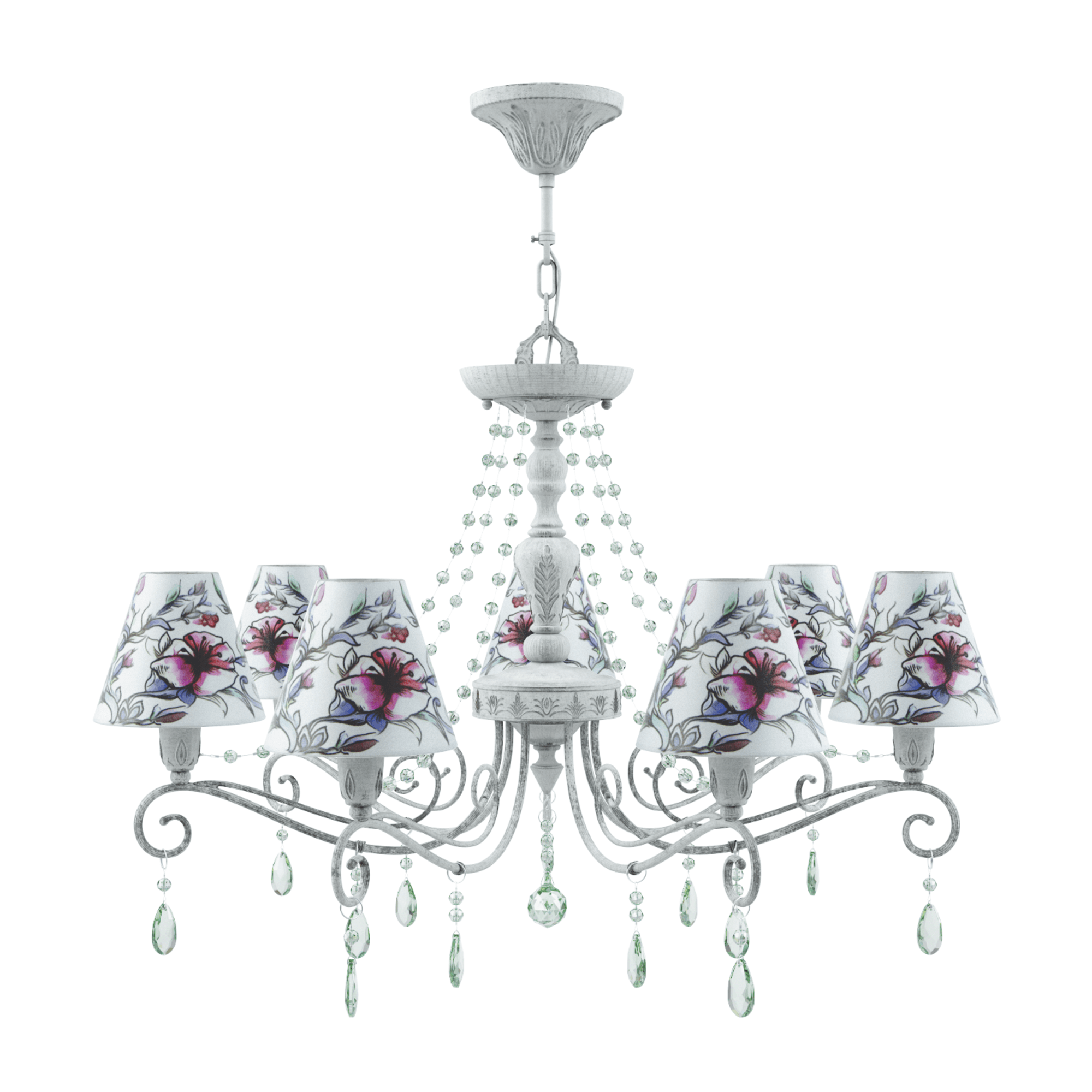 Подвесная люстра Maytoni Provence 18 E4-07-G-LMP-O-13-CRL-E4-07-GR-UP