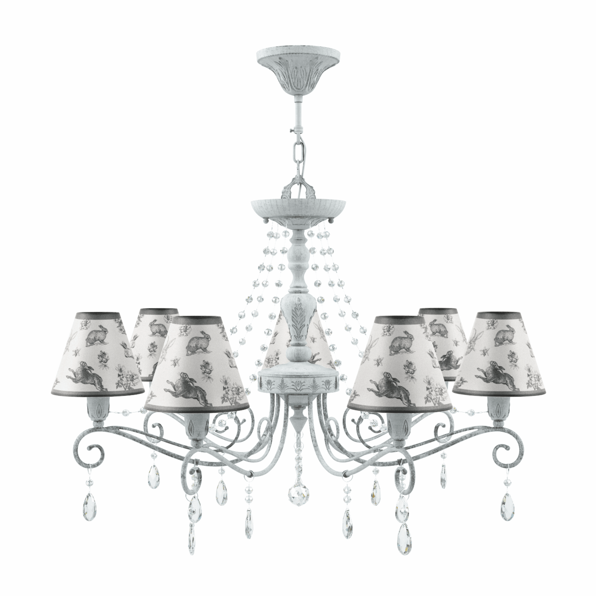 Подвесная люстра Maytoni Provence 28 E4-07-G-LMP-O-8-CRL-E4-07-TR-UP