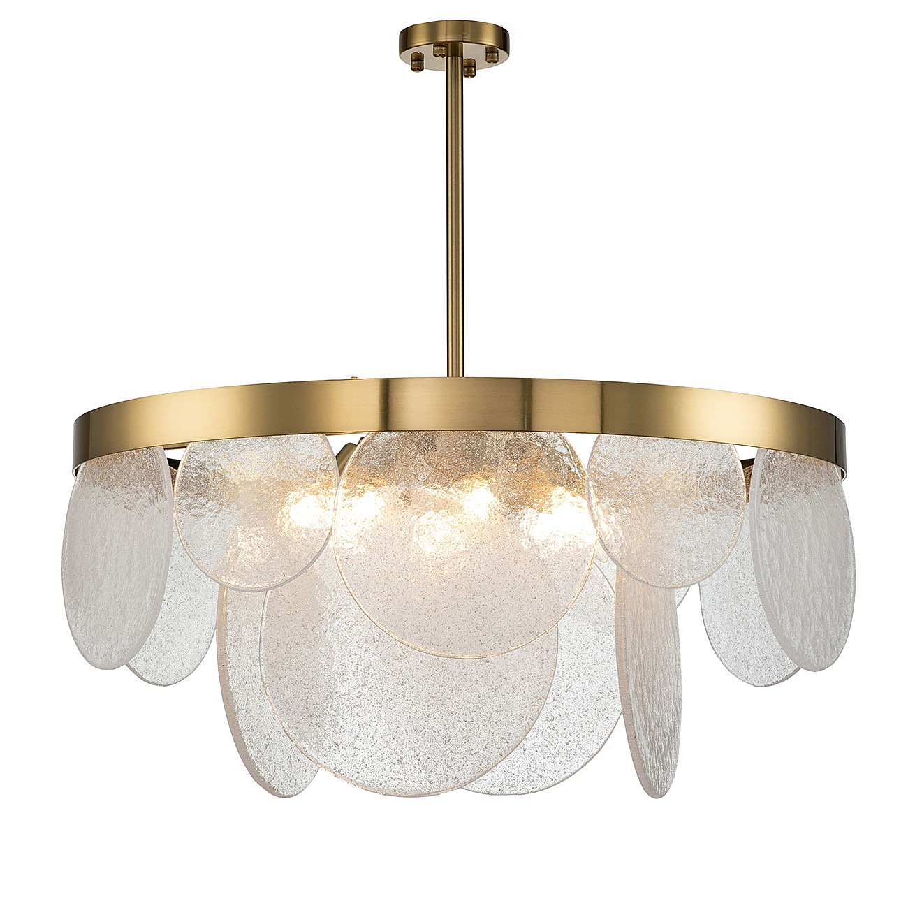 Люстра на штанге Indigo Bianco 12018/8R Brass V000013