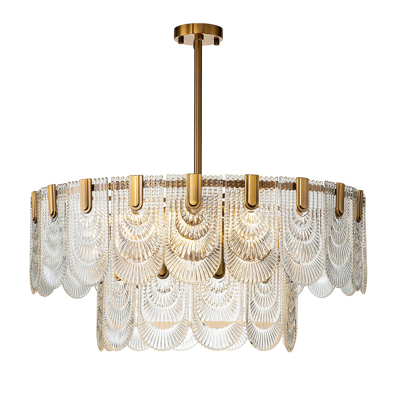 Люстра на штанге Indigo Salice 12022/B/9R Brass V000025