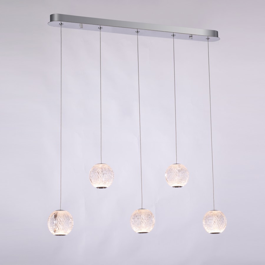 Светильник подвесной Delight Collection MD20001012 MD20001012-5B chrome