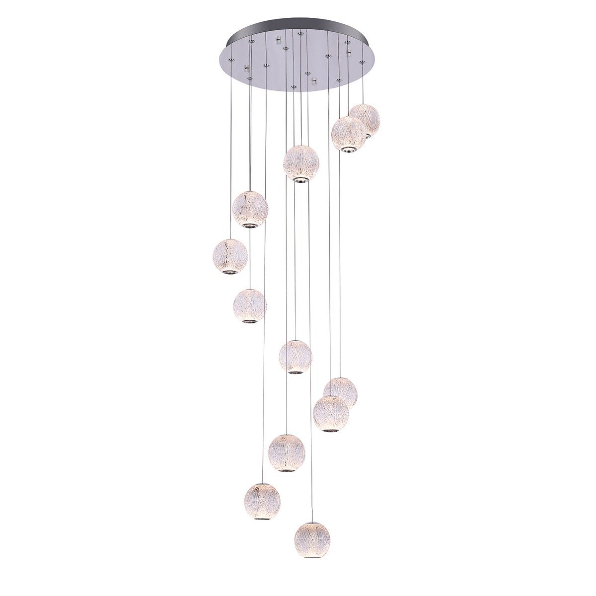 Люстра каскадная Delight Collection MD20001012 MD20001012-12A chrome