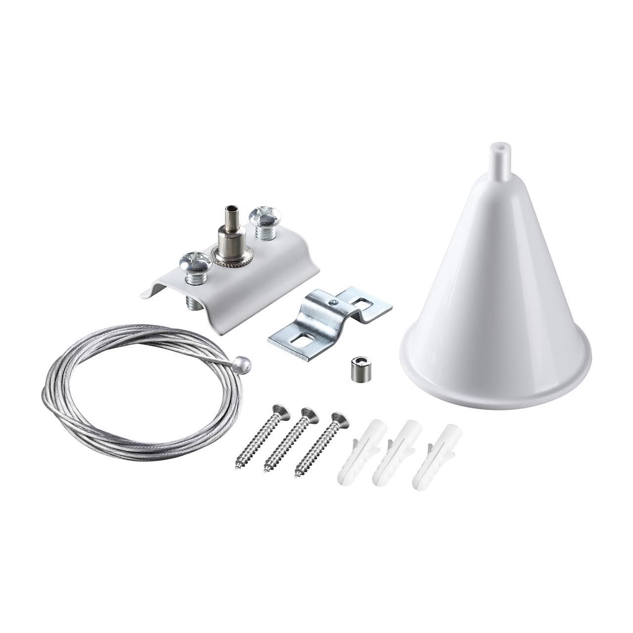 Подвесной комплект с 2-х метровым тросом для однофазного двухжильного шинопровода Novotech Port 135151