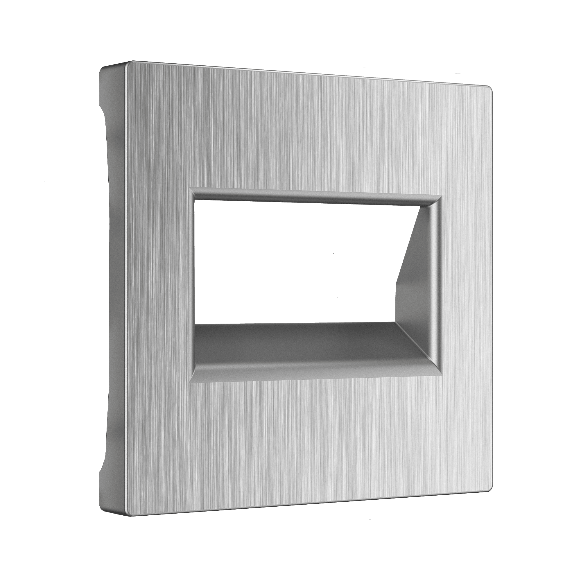 Накладка на механизм Werkel W1191109/ Накладка для двойной розетки Еthernet RJ-45 (серебряный рифленый)