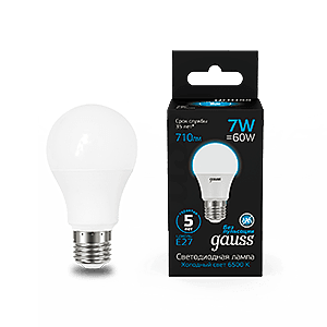 Светодиодная лампа Gauss Black А60/А70 102502307
