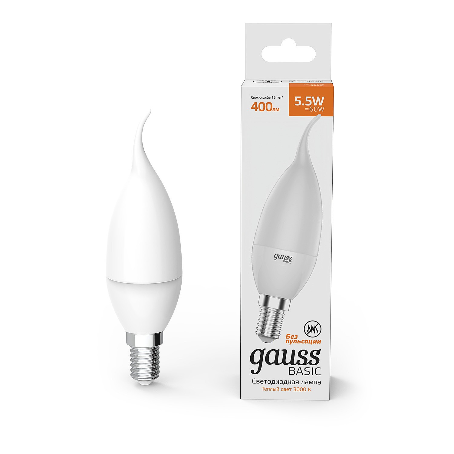 Светодиодная лампа Gauss Basic Свеча 1034116