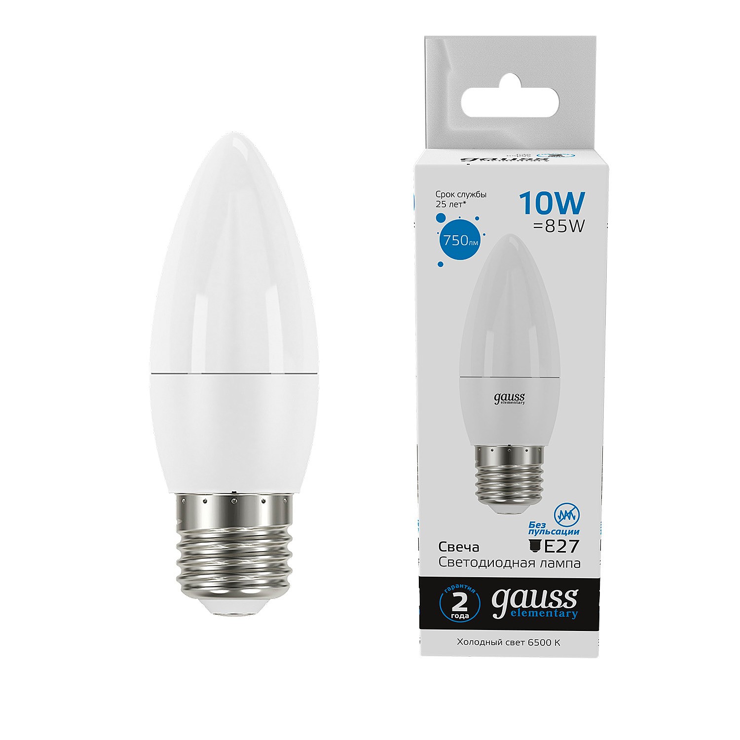Светодиодная лампа Gauss Elementary Свеча 30230