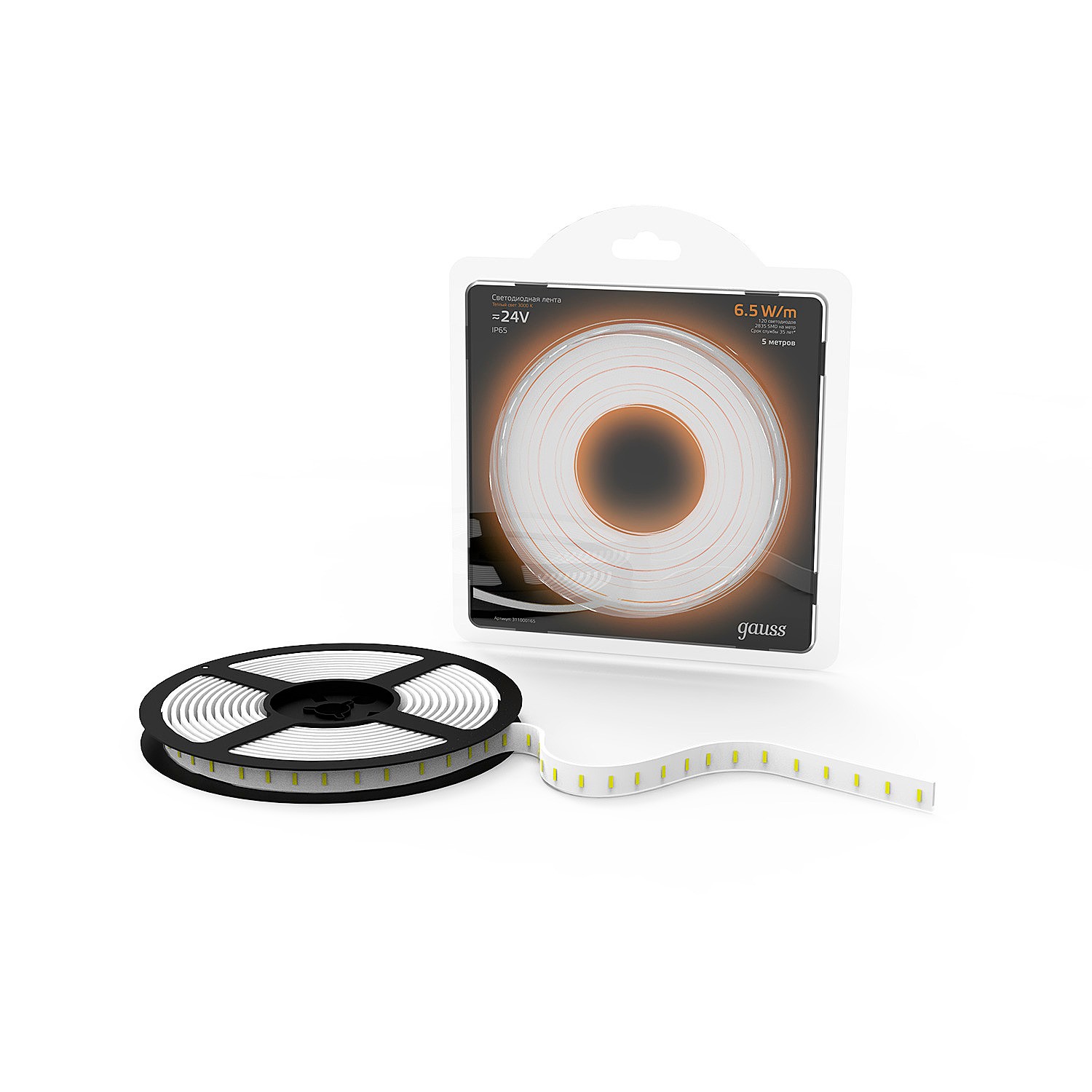 LED лента Gauss Black 2835 311000165