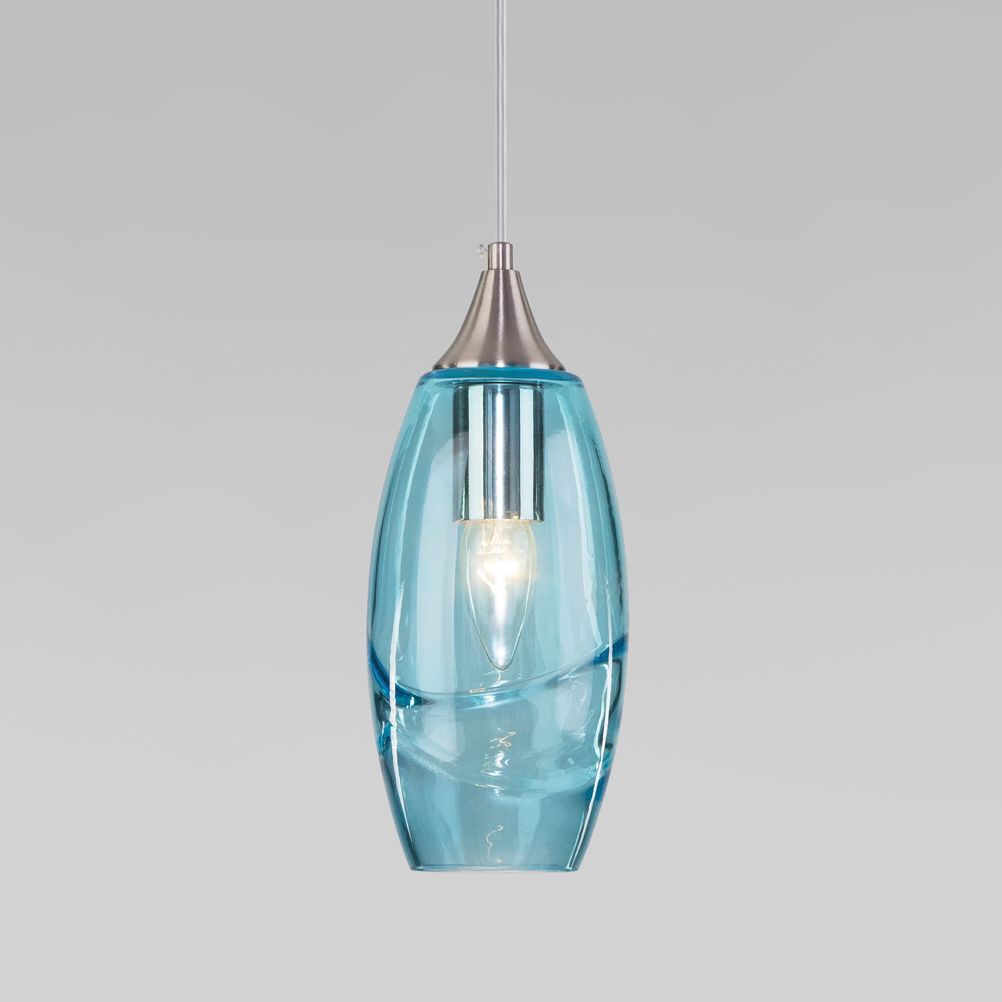 Светильник подвесной Eurosvet Lotus 50222/1 голубой