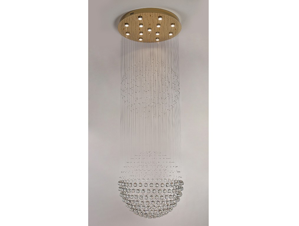 Люстра каскадная Newport 8100 8113/230 gold NEW